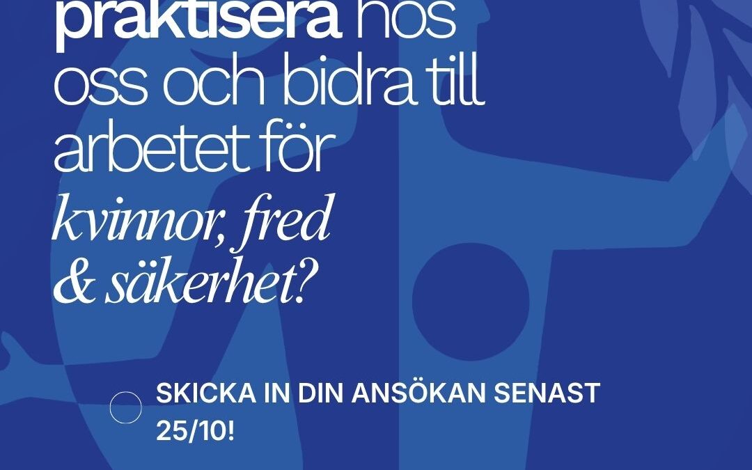 Operation 1325 söker praktikanter till våren 2027